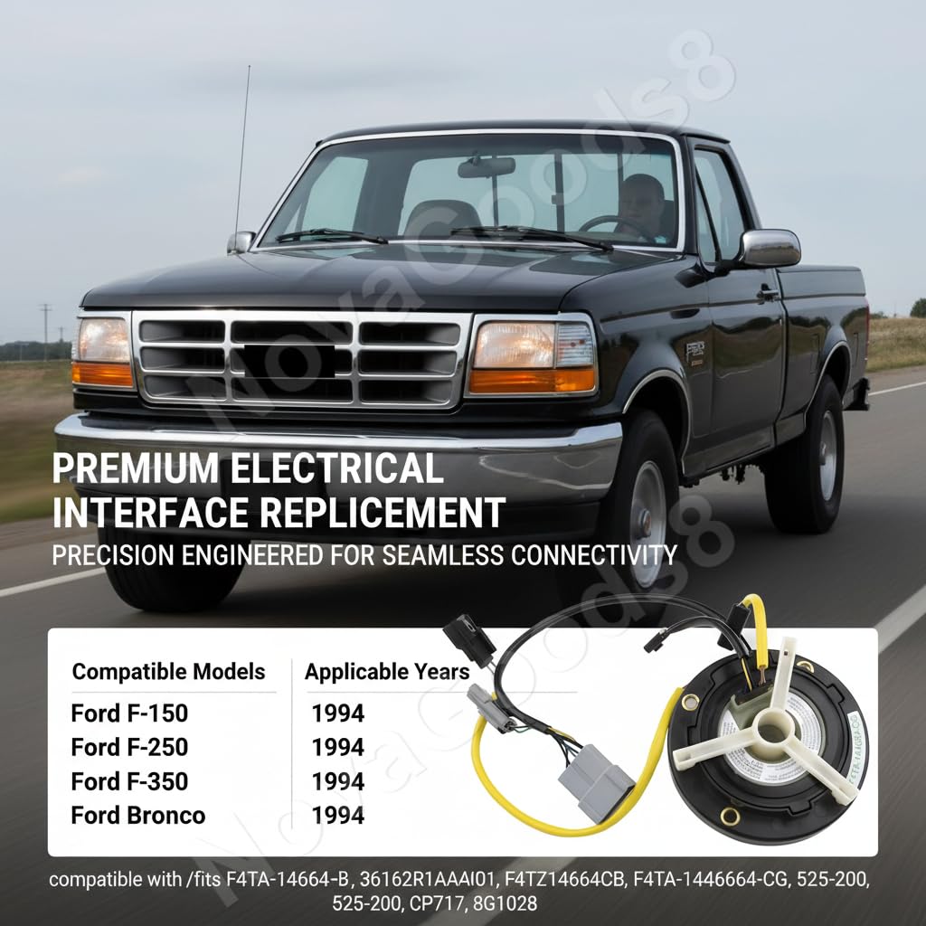 Dash Clock for Dashboard Spring Replacement for Ford F-150 1994, F-250 1994, F-350 1994, Bronco 1994