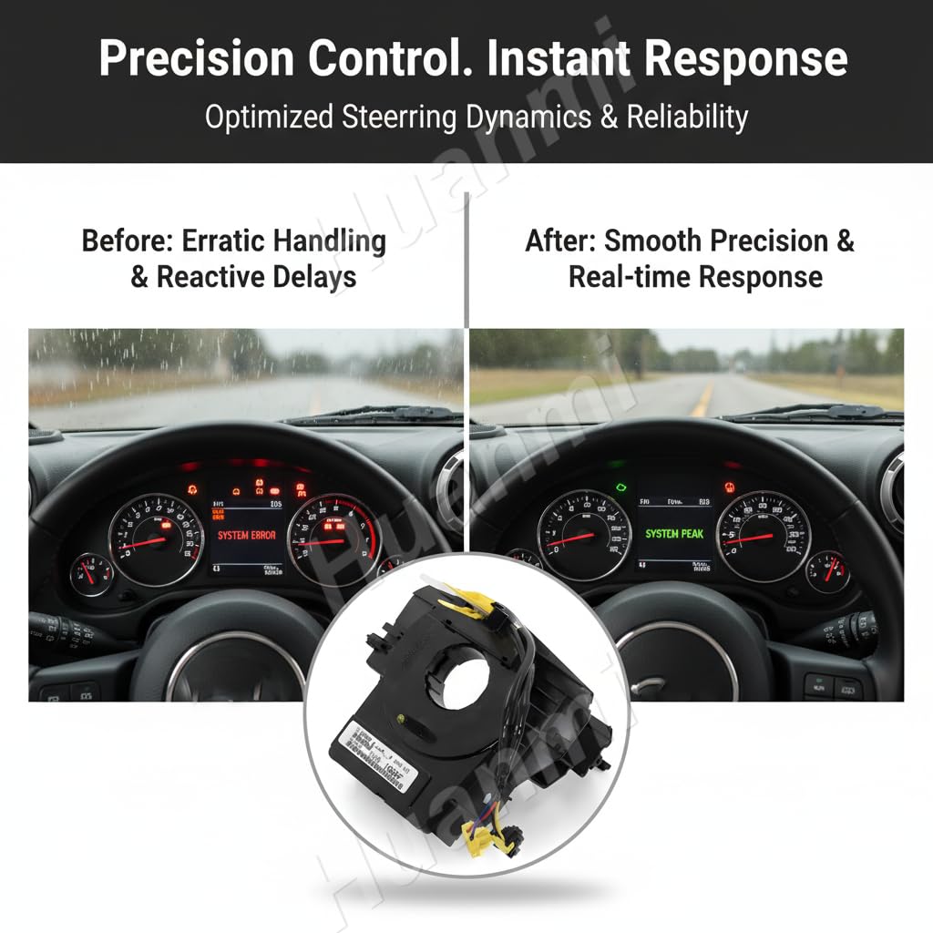 Replacement 5156106AF Clock Suspension Springs (with Sensor) for Jeep Wrangler JK 2007-2018, Compass MK/Patriot MK 2007-2017