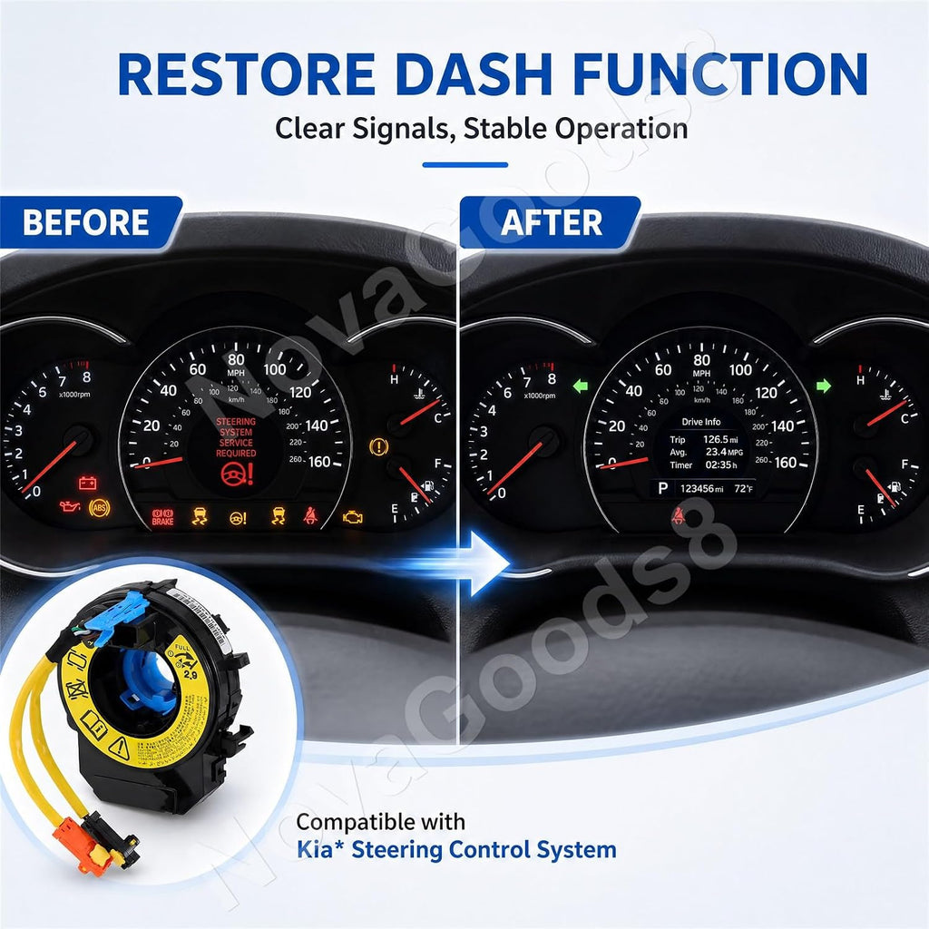 Dash Clock for Dashboard Spring Replacement for Kia Sorento 2011-2015